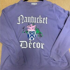 Nantucket Décor Lavender Sweatshirt